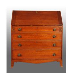 Cherry Slant Top Dovetailed Desk.