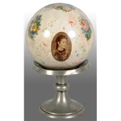 Victorian Morning Ball & Pair of Casket Handles.