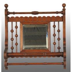 Victorian Towel Holder & Mirror.
