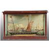 Image 1 : Model Ship in Glass Enclosed Case.