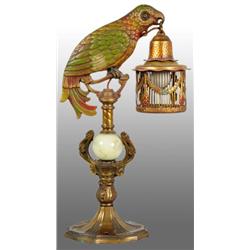 Brass Victorian Parrot Lamp.