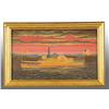Image 1 : Lot of 2: Paddle Boat & Steamboat Oil Paintings.