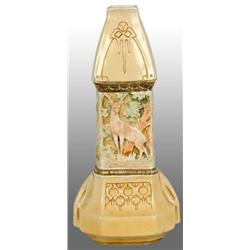 Ceramic Teplitz Deer Vase.