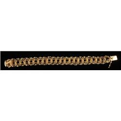 Braided 14K Gold Bracelet.