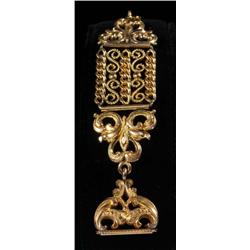 Antique Gold Watch Fob.