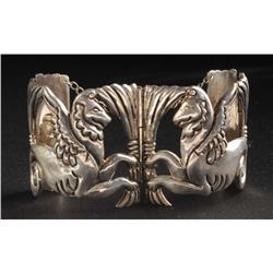 Sterling Silver Winged Pegasus Bracelet.