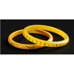 Lot of 2: Bakelite Bracelets.