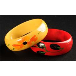 Lot of 2: Bakelite Bracelets.