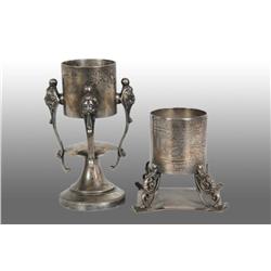 Lot of 2: Figural Napkin Rings.