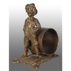 Boy with Hands in Pocket Figural Napkin Ring.
