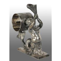 Triton Figural Napkin Ring.