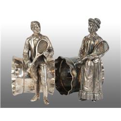 Lot of 2: Figural Napkin Rings.