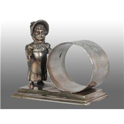 Kate Greenaway Girl Figural Napkin Ring.