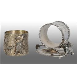 Lot of 2: Figural Napkin Rings