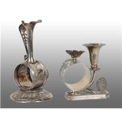 Lot of 2: Figural Napkin Rings.