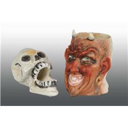 Lot of 2: China Halloween Items.