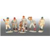 Image 1 : Lot of 16: Auburn Rubber Baseball Player Figures.