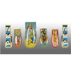 Lot of 6: Assorted Advertising Finger Clicker Toys