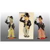 Image 1 : Lot of 3: Assorted Charlie Chaplin Hat Tipper Toys