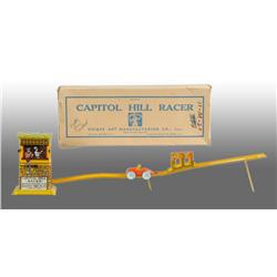 Tin Unique Art Capital Hill Racer Wind-Up Toy.