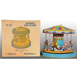 Tin Litho Chein Merry-Go-Round Wind-Up Toy.