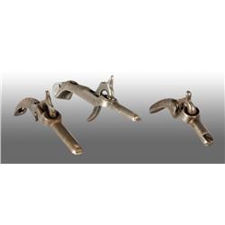 Lot of 3: Cast Iron Early Cap Guns.