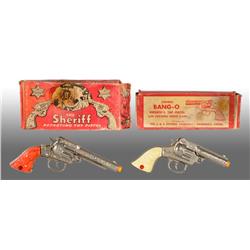 Lot of 2: J. & E. Stevens Western Cap Pistols.