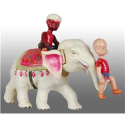Celluloid Henry on Elephant Wind-Up Toy.