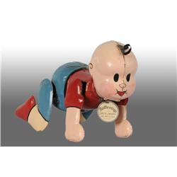 Crawling Buttercup Hand-Painted Tin Wind-Up Toy.