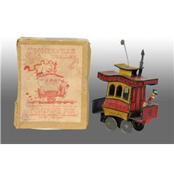 Tin Nifty Toonerville Trolley Wind-Up Toy.