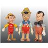 Image 1 : Lot of 3: Composition Disney Pinocchio Figures.