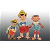 Image 1 : Lot of 3: Walt Disney Pinocchio Toy Figures.