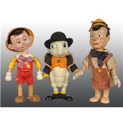 Lot of 3: Composition Walt Disney Figures.