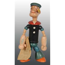 Wooden Jointed Chein Popeye Figure.