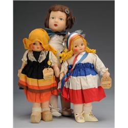 Lot of 3: Georgine's Nu-Heart Dolls.