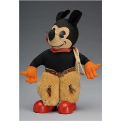 Walt Disney Knickerbocker Mickey Cowboy Doll.