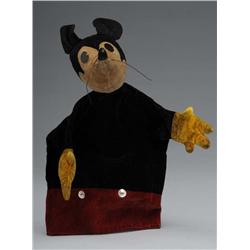 Steiff Walt Disney Mickey Mouse Puppet.