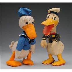 Lot of 2: Walt Disney Donald Duck Character Dolls.