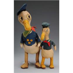 Lot of 2: Walt Disney Donald Duck Chracter Dolls.