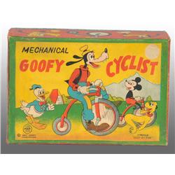 Original Box for Linemar Disney Goofy Cyclist Toy.
