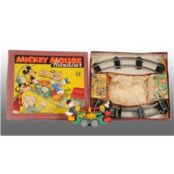 Wells Mickey Mouse & Donald O-Gauge Handcar.