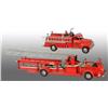 Image 1 : Lot of 2: Pressed Steel Fire Engine Toys.