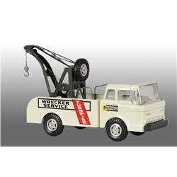 Pressed Steel Marx Powerhouse Wrecking Truck Toy.