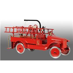 Pressed Steel Buddy L Hook & Ladder Fire Truck.