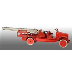 Pressed Steel Buddy L Hydraulic Aerial Ladder Toy.