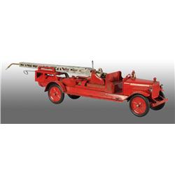 Pressed Steel Buddy L Hydraulic Water Tower Toy.