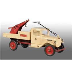 Pressed Steel Buddy L Sit 'N Ride Wrecking Truck.