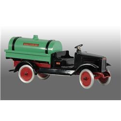 Pressed Steel Buddy L Live Pumper Tank Truck Toy.