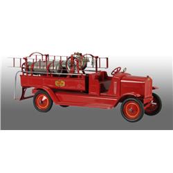 Pressed Steel Sampson Chemical Fire Truck Toy.
