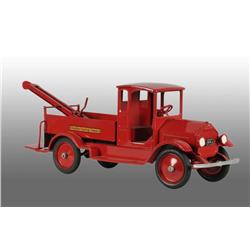 Pressed Steel Sturditoy Wrecking Truck Toy.